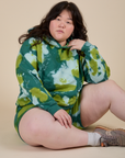 Heavyweight Oversized Hoodie - Green Magic Waters