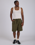 Drawstring Shorts - Surplus Green