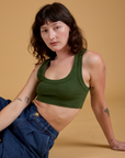 Mini Tank in Evergreen worn by Alex
