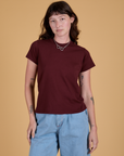 The Organic Vintage Tee - Red Wine