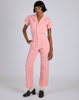 Short Sleeve Jumpsuit - Baby Pink