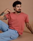 Burly Tee in Raspberry Sorbet on Jesse