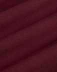 Pleated Pull-On Pants - Red Wine