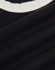 Calypso Tee in Black Multi fabric detail close up