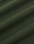Cropped Cami in Swamp Green fabric detail close up