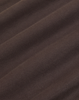 Cropped Cami in Espresso Brown fabric detail close up