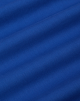 Cropped Overshirt in Royal Blue fabric detail close up