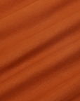 Cropped Tank Top in Burnt Terracotta fabric detail close up