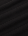 Cropped Tank Top in Basic Black fabric detail close up