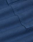 Drop Pocket Cargo Pants in French Blue fabric detail close up