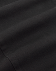 Petite Short Sleeve Jumpsuit in Basic Black fabric detail close up