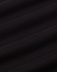 Long Sleeve Baby Tee in Basic Black fabric detail close up