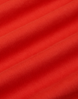 Mechanic Jacket in Mustang Red fabric detail close up