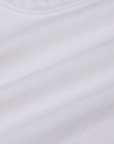 Contrast Stitch Mini Tank in Vintage Tee White fabric detail close up