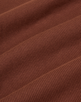 Muscle Tee in Fudgesicle Brown fabric detail close up