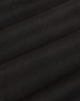 Organic Work Pants in Basic Black fabric detail close up