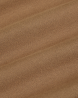 Cropped Tank Top in Desert Brown fabric detail close up