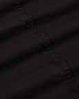 Ripstop Field Coat in Basic Black fabric detail close up