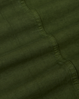 Ripstop Field Coat in Evergreen fabric detail close up