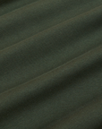 The Tank Top in Swamp Green fabric detail close up