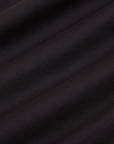 Mid-Rise Work Pants in Basic Black fabric detail close up
