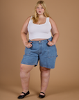 Carpenter Shorts - Medium Wash