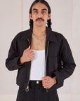 Mechanic Jacket in Basic Black on Anthony