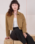 Mechanic Jacket in Desert Brown on Alex