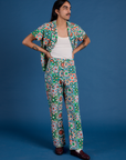Anthony is wearing Work Pants in Quilt Print paired with a matching Pantry Button-Up