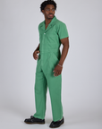 Short Sleeve Jumpsuit - Seafoam Green