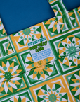 Spring Quilt Printed Everyday Tote close up