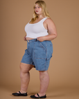 Carpenter Shorts - Medium Wash