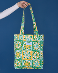 Spring Quilt Printed Everyday Tote held by model