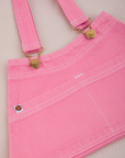 Overall Handbag in Bubblegum Pink laid flat