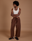 Drop Pocket Cargo Pants in Fudgesicle Brown worn by Jerrod