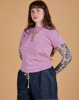 The Organic Vintage Tee - Lilac Purple