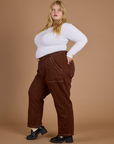 Railroad Denim Work Pants - Burnt Terracotta Overdye