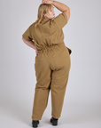Short Sleeve Jumpsuit - Desert Brown