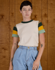 Calypso Tee in Off White Multi on Alex