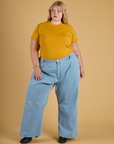 The Organic Vintage Tee - Mustard Yellow