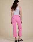 Work Pants in Bubblegum Pink back view on Alex