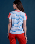Airbrush Moon Vintage Tee back view on Alex