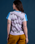 Airbrush Star Vintage Tee back view on Alex