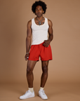 Athletic Shorts - Mustang Red