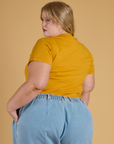 The Organic Vintage Tee - Mustard Yellow