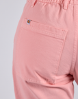 Work Pants in Baby Pink back pocket close up