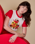 Vintage Tee in Devil Big Bud worn by Alex