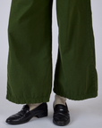 Pleated Pull-On Pants - Evergreen