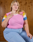 Calypso Tee in Bubblegum Multi on Juliet
