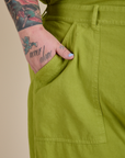 Short Sleeve Jumpsuit - Gross Green
